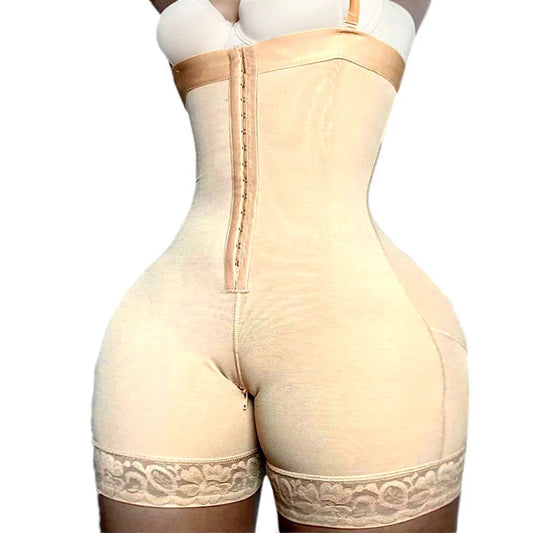 Fajas Colombianas Girdle High Compression Bodysuits Shapewear Slimming Waist Trainer Post Surgery Corset Butt Lifter Body Shaper