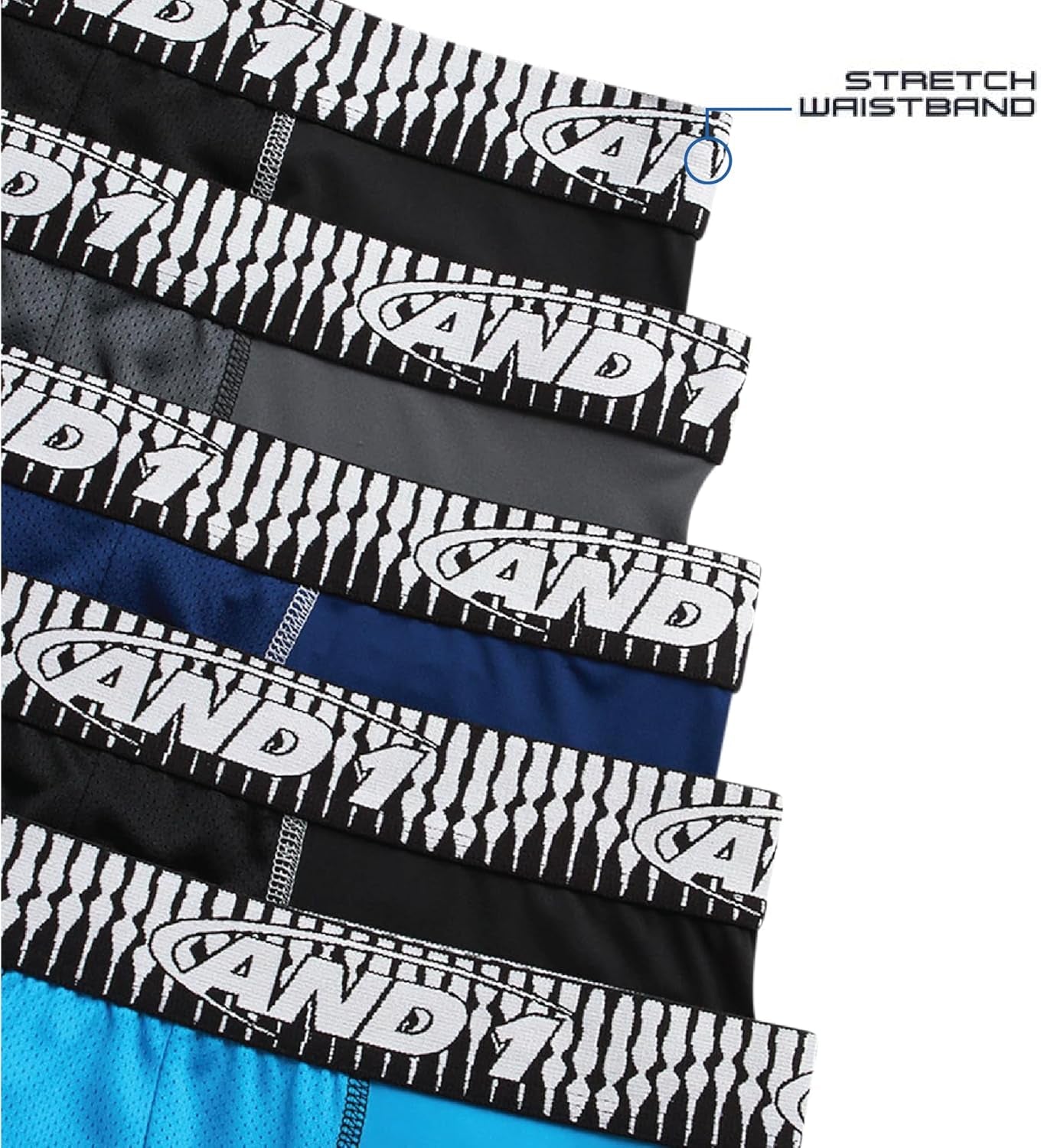 Mens Boxer Briefs - 5 Pack Performance Stretch Mens Underwear Long Leg Boxers for Men with Contour Pouch, 9" Inseam