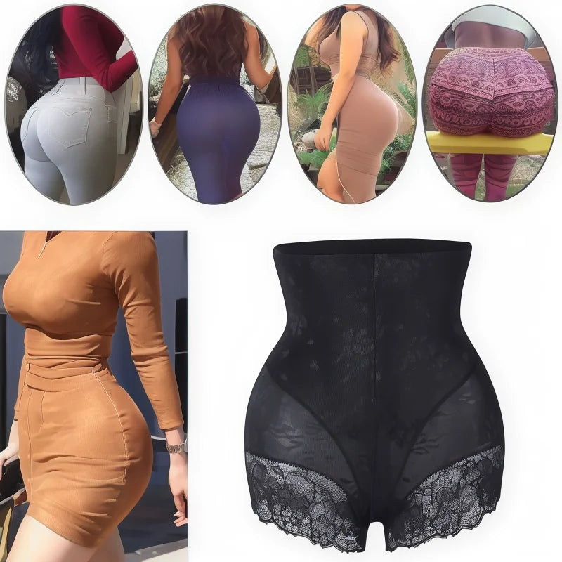 Women High Waist Trainer Body Zipper Shaper Panties Tummy Control Slimming Belly Shapewear Girdle Waist Trainer Shorts