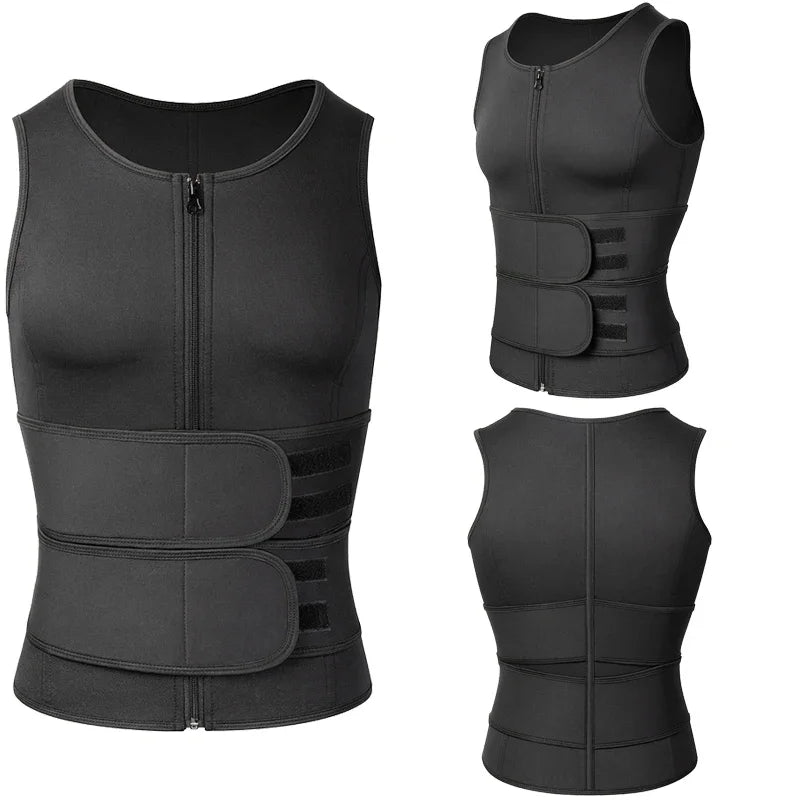 Men Waist Trainer Adjustable Posture Corrector Abdomen Body Shaper Back Support Shoulder Back Brace Correction Spine Tape