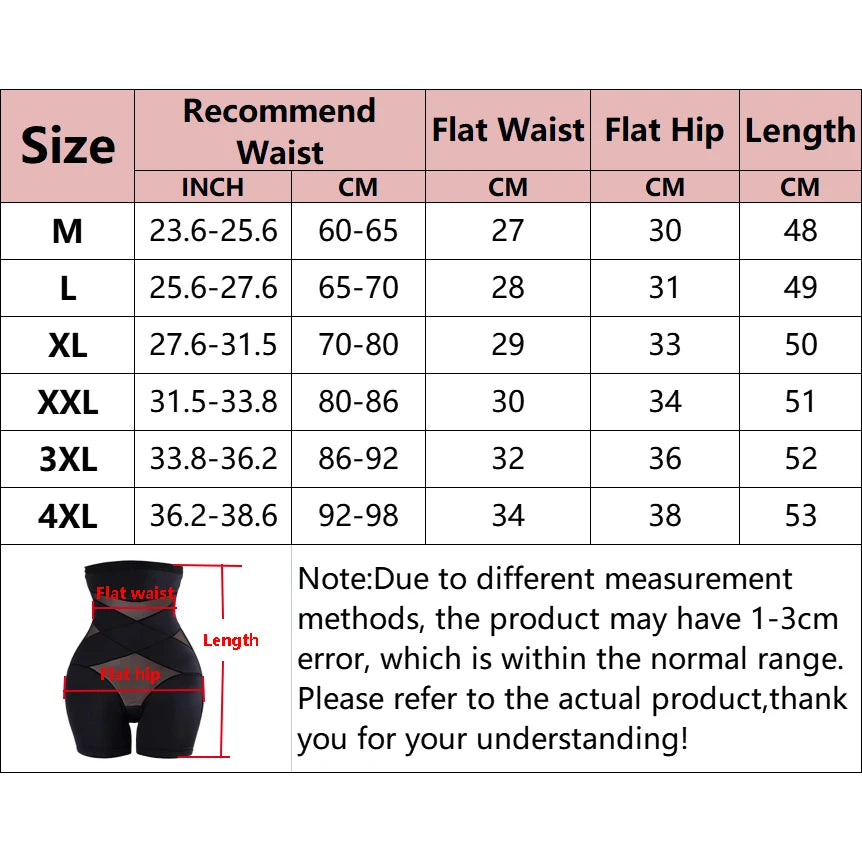 Women High Waist Trainer Body Shaper Panties Tummy Control Body Slimming Shapewear Belly Compression Girdles Underwear Leggings