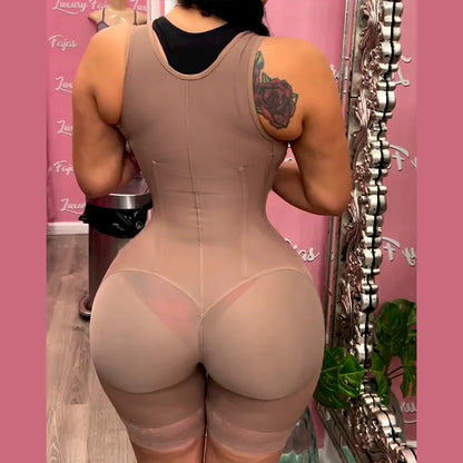 Fajas Colombianas High Compression Flatten Abdomen Body Shaper Tummy Control Butt Lifter Shapewear Waist Trainer Bodysuit