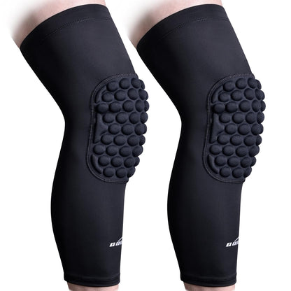 Basketball Knee Pads Youth Kids Adult Football Protective Padded Knee Compression Sleeves Black M
