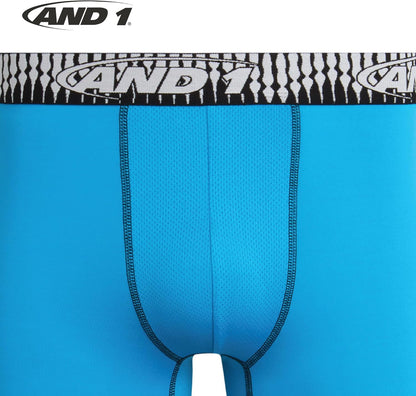 Mens Boxer Briefs - 5 Pack Performance Stretch Mens Underwear Long Leg Boxers for Men with Contour Pouch, 9" Inseam