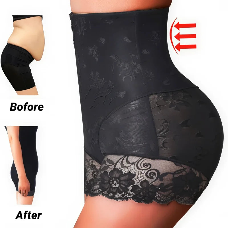 Women High Waist Trainer Body Zipper Shaper Panties Tummy Control Slimming Belly Shapewear Girdle Waist Trainer Shorts