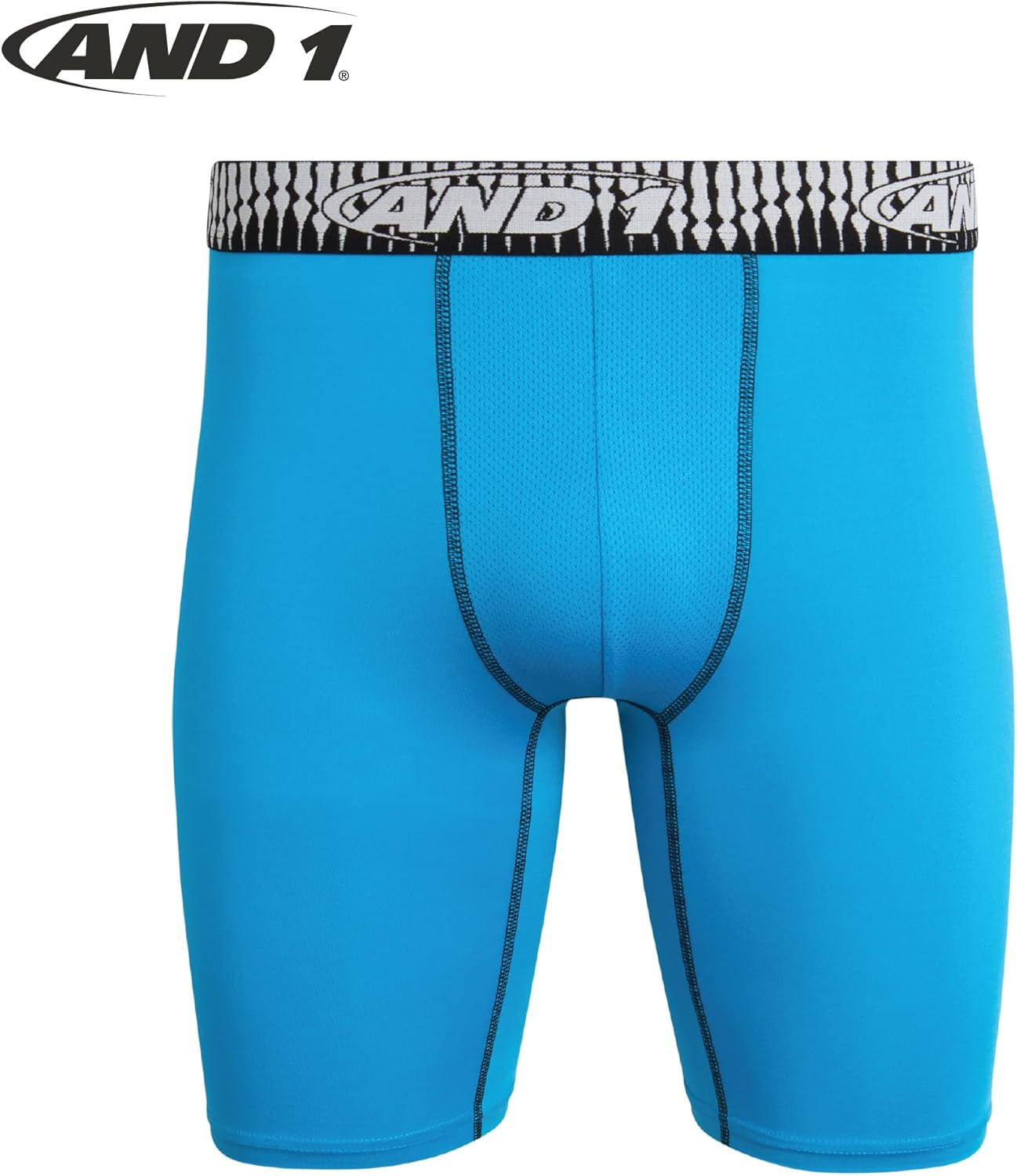 Mens Boxer Briefs - 5 Pack Performance Stretch Mens Underwear Long Leg Boxers for Men with Contour Pouch, 9" Inseam